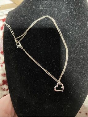 Silver Tone Heart Pendant Bracelet - Women Jewelry